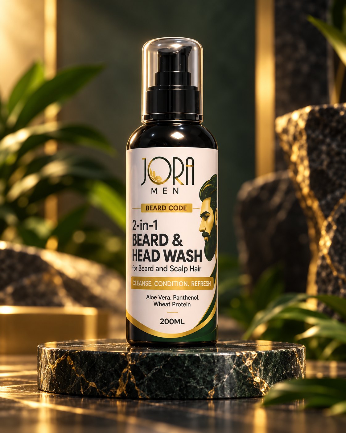 JORA MEN 2-IN-1 HEAD & BEARD WASH